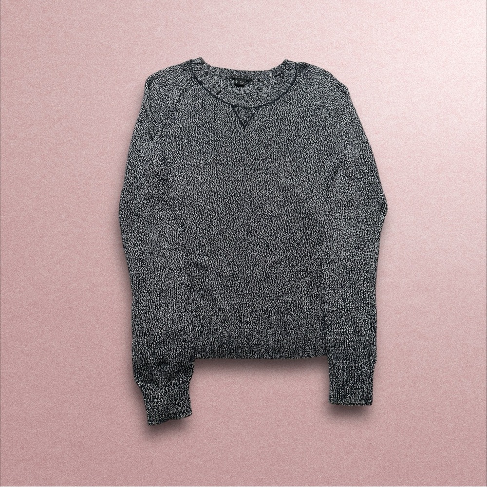 Theory sweater women’s large grey black long sleeve